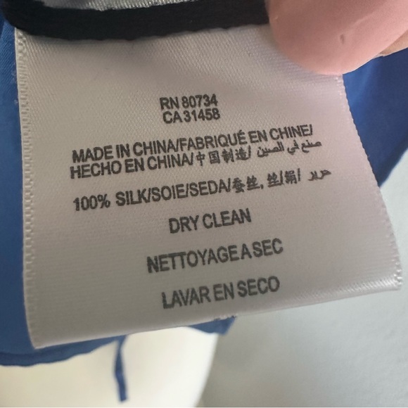 BCBG Max Azria Kasia Sleeveless Asymmetrical Top Blue Medium - Picture 6 of 8